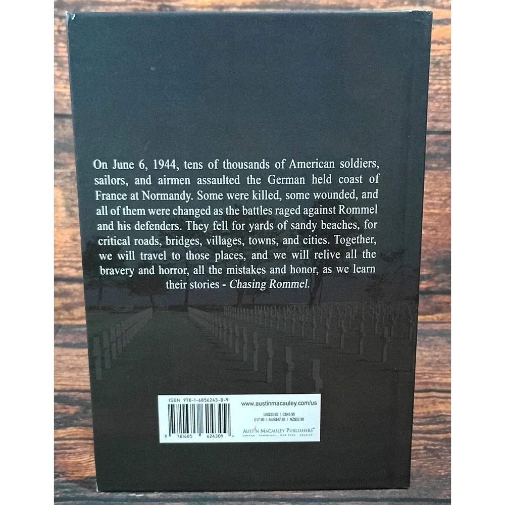 Chasing Rommel Amelia McNutt 2023 Hardcover WWII History Austin Macauley 1st‎ Ed